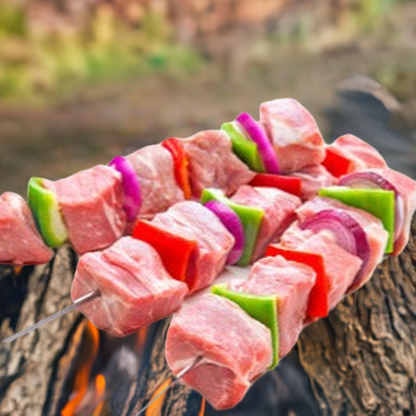 Brochetas de res