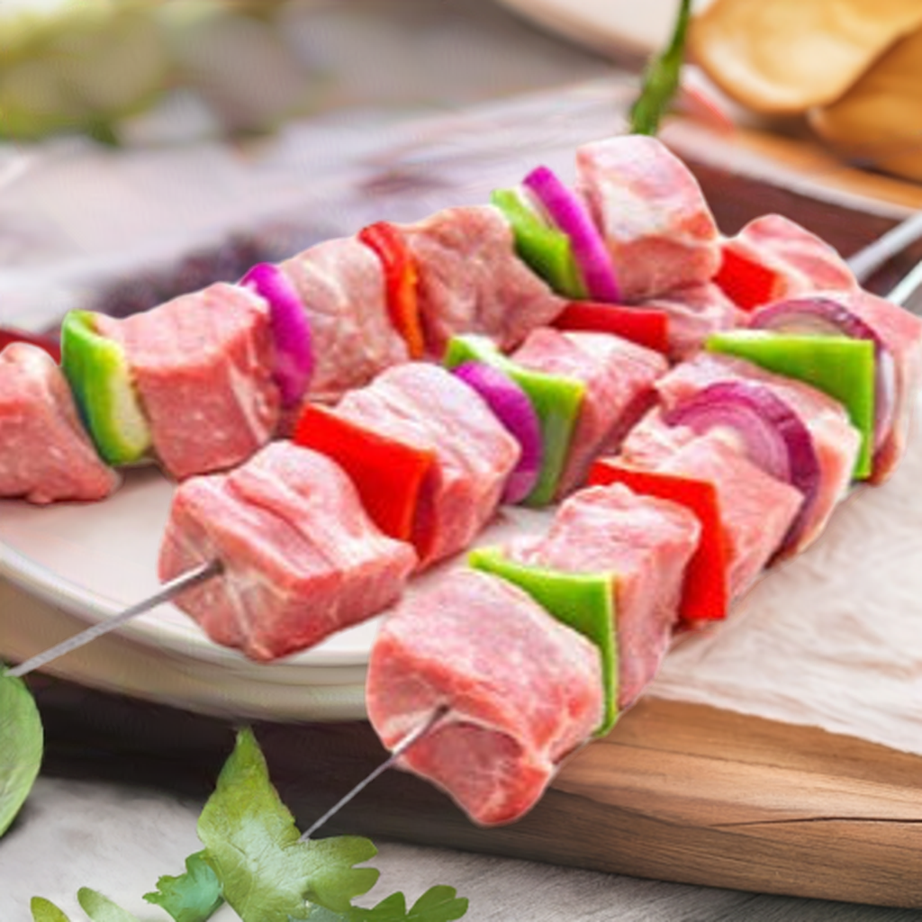 Brochetas de res
